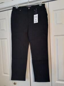 Gloria Vanderbolt Women's Amanda Classic High Rise Jeans Black
